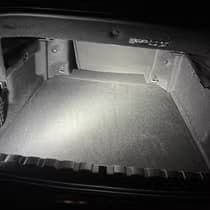 BMW M4 trunk with convertible divider raised